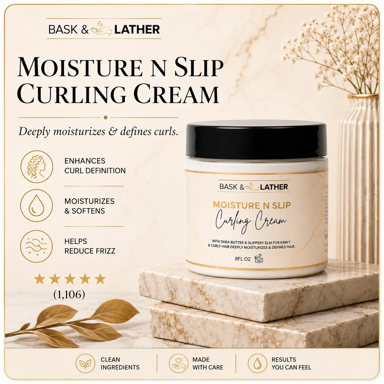 Moisture N Slip Curling Cream