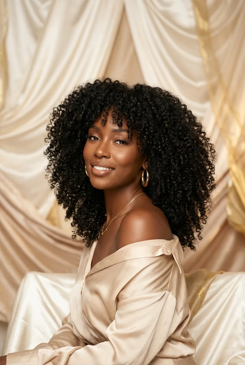 Kinky Curly Glueless Wig