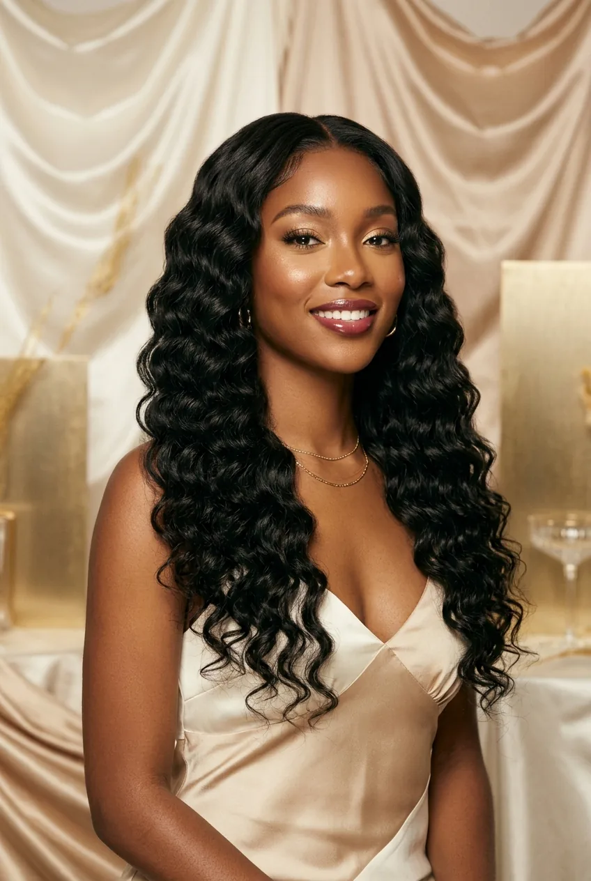 Deep Wave Glueless Wig